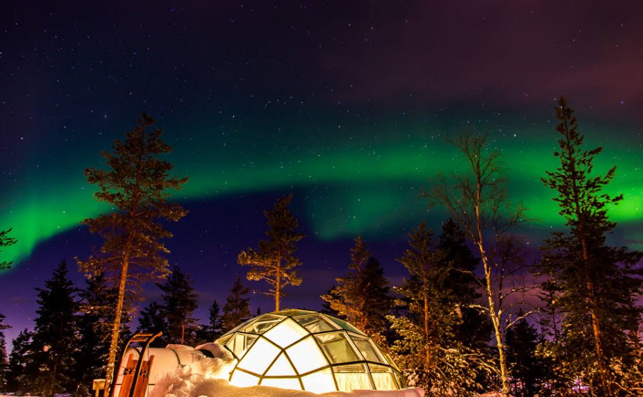 Kakslauttanen Arctic Resort, Saariselkä, Lapland, Finland